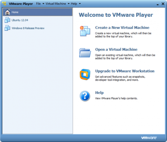 VMWare Player operētājsistēmā Windows