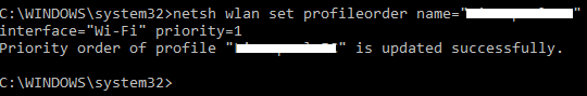 Kā pārkārtot Wi-Fi tīkla prioritātes operētājsistēmā Windows 10 wifi cmd