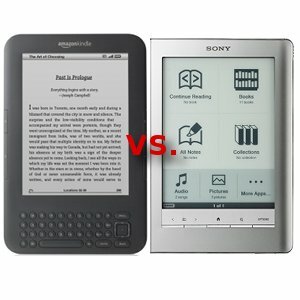 Kindle vs Sony lasītājs