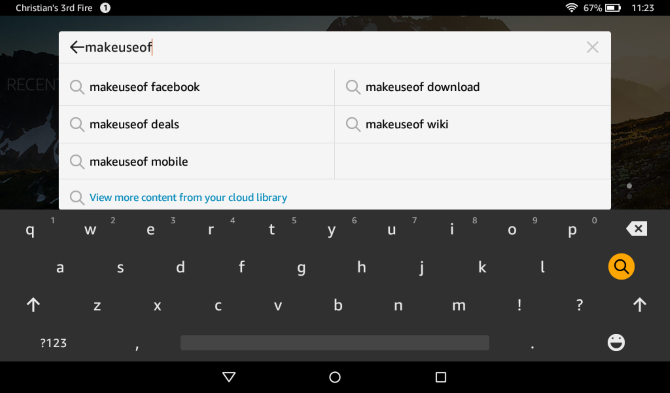 Jūsu neoficiālā Amazon Fire Tablet rokasgrāmata muo android amazonfireguide tastatūras meklēšana