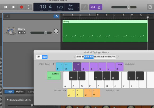 Bungu dziesma vietnē GarageBand