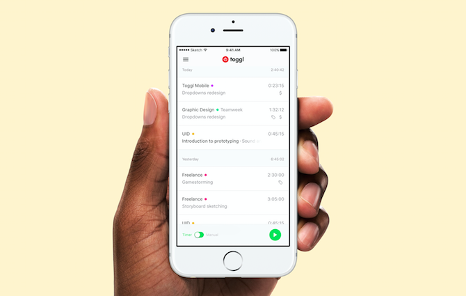 4 labākās laika uzskaites lietotnes iPhone Toggl laika uzskaitei 670x425