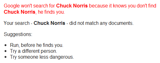 google meklēšana kur ir chuck norris