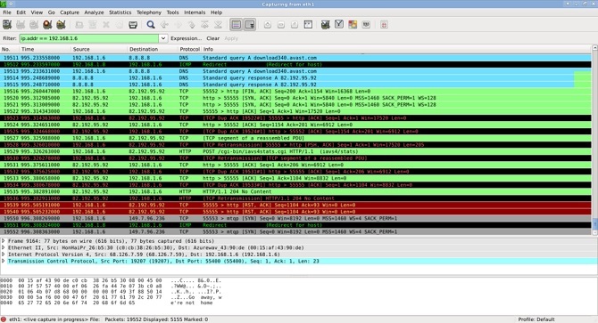 Wireshark lietošanas piemērs