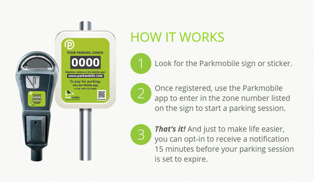 Parkmobile - kā tas darbojas