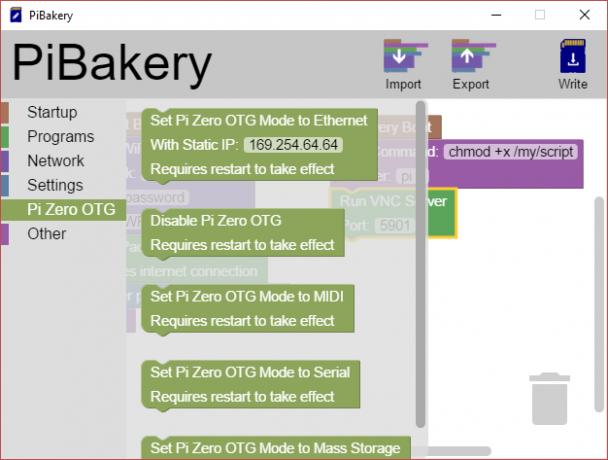 MakeUseOf Linux PiBakery Pi nulles OTG režīms