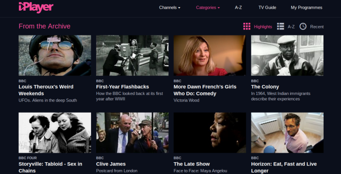 BBC iPlayer no arhīva ekrānuzņēmuma pievieno vecās pārraides no arhīva