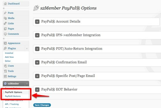 Kā izveidot vietni, kas paredzēta tikai dalībai, izmantojot WordPress 07 s2Member PayPal opcijas