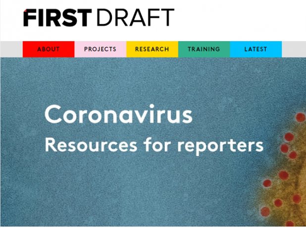 pirmais uzmetums koronavīrusa resursu reportieriem