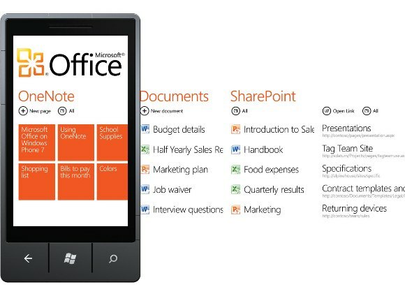 Izmantojiet MIcrosoft Office operētājsistēmā Windows Phone