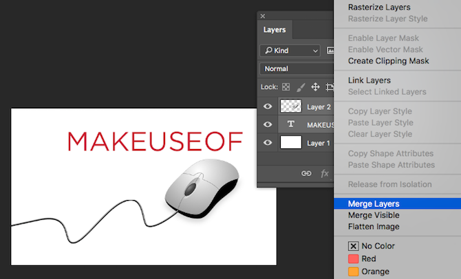 Kā mainīt izmērus un apvienot slāņus Photoshop Photoshop sapludināšanas slāņos