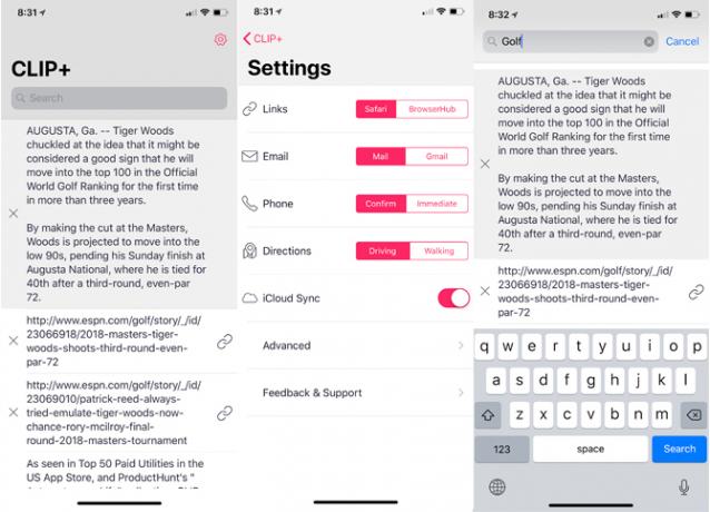 iphone starpliktuves pārvaldnieki - Clip + starpliktuvju pārvaldnieks