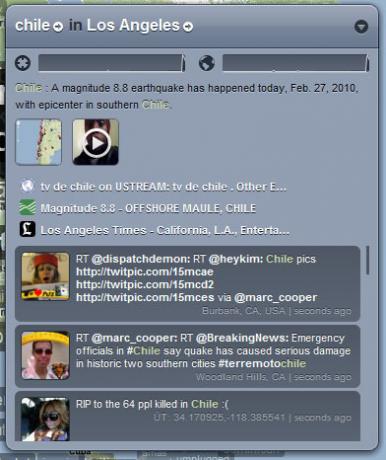 Twitter un Google Maps mashups