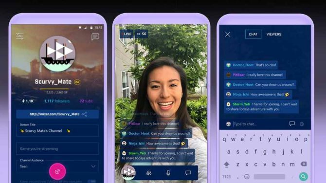 Microsoft Mixer Create App ierodas konkurējošajam Amazon Twitch mikserim trīs ekrānos