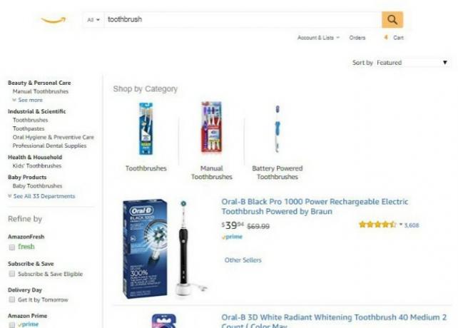 Amazon Lite noņem nevēlamās reklāmas un reklāmkarogus no Amazon