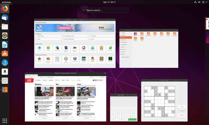 Darbību pārskats par Ubuntu 19.04
