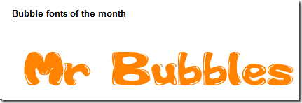 burbuļu burtu logotips