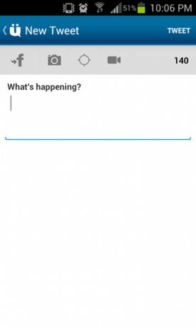 Kontrolējiet savu Twitter kontu, izmantojot UberSocial [Android 2.1+] ubersocial compose