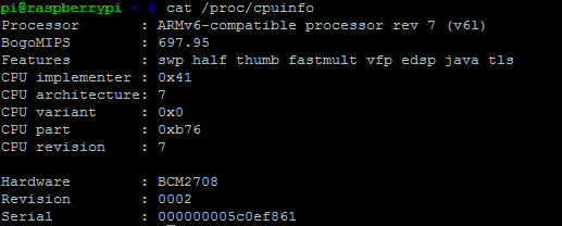 Atklājiet informāciju par Raspberry Pi centrālo procesoru