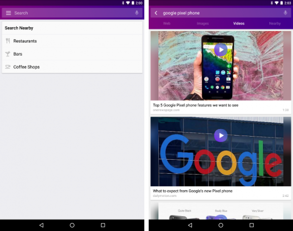 Meklēt alternatīvas Android - Yahoo