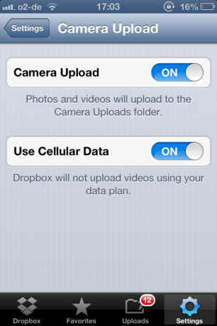 Dropbox - viena no obligātajām lietotnēm, ja jums pieder iPhone dropboxsettings2