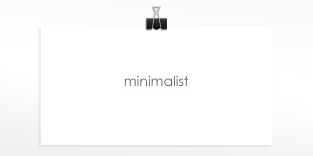 minimālistisks