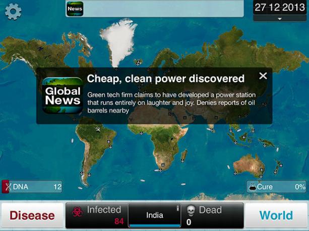 Izvēlieties slimību un iznīciniet cilvēci Plague Inc. komēdija