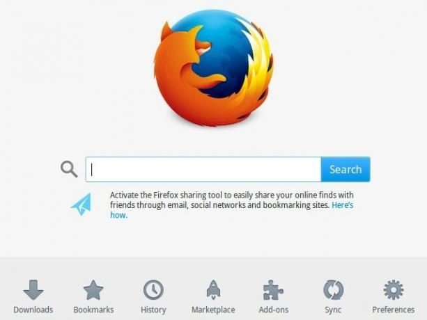 Firefox-noklusējuma mājas lapa