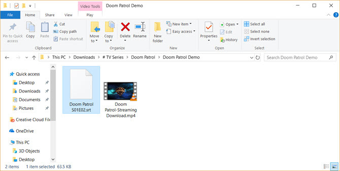 Windows Media Player subtitri