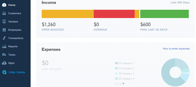 3 QuickBooks Online - mājas lapa