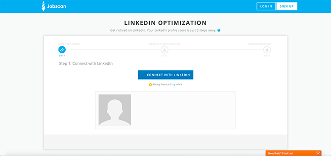 Jobscan Premium konta LinkedIn optimizācija