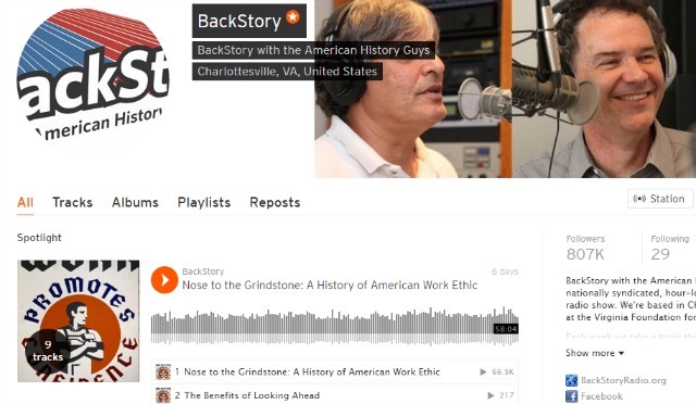 BackStory Podcast vietnē SoundCloud