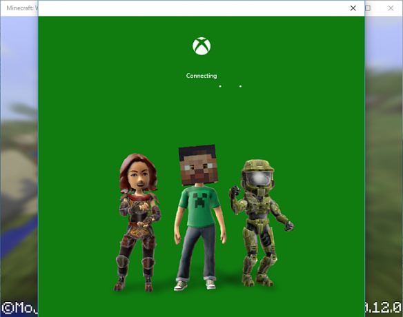 Pierakstīties Minecraft Xbox