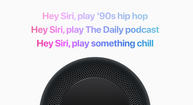 Siri HomePod mūzikas komandas