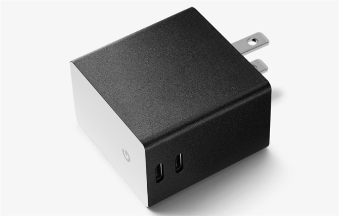 Google divu portu USB-C lādētājs