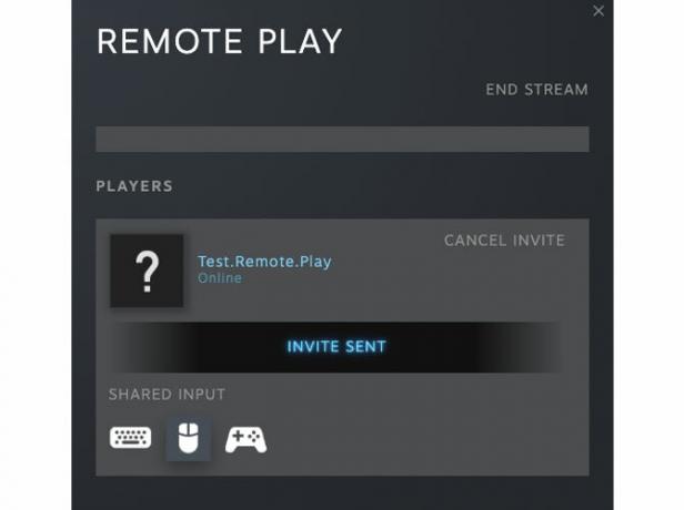 Piemērs Remote Play spējai kontrolēt jūsu drauga mijiedarbību