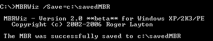 Saglabāt, atjaunot, labot sabojātu MBR ar MBRWizard [Windows] savembr