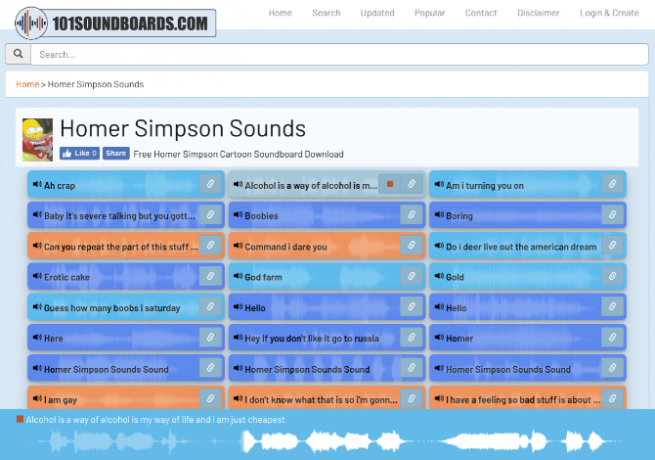 101 Soundboards ir vairākas gatavas skaņu plates