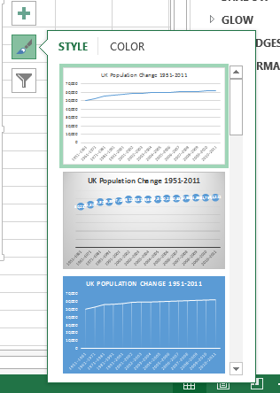 Excel iepriekš iestatīti stili