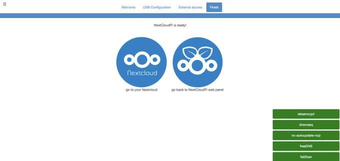 NextCloudPi vedņa ārējā piekļuve ir pabeigta