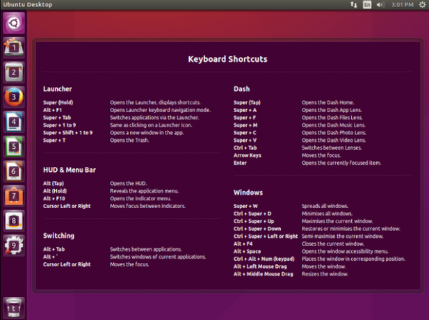 LinuxShortcuts-Unity-Shortcuts-List