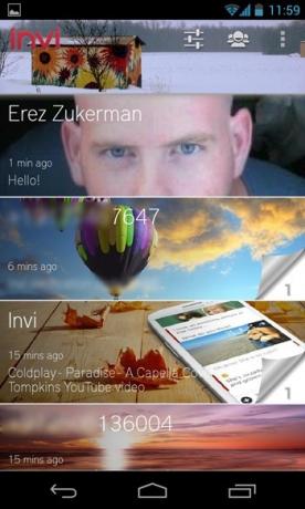 Noguris no garlaicīgajām tērzēšanas lietotnēm? Invi ir skaista un funkcijām bagāta lietotne, kas jums jāizmēģina [Android 2.3+] invi 13