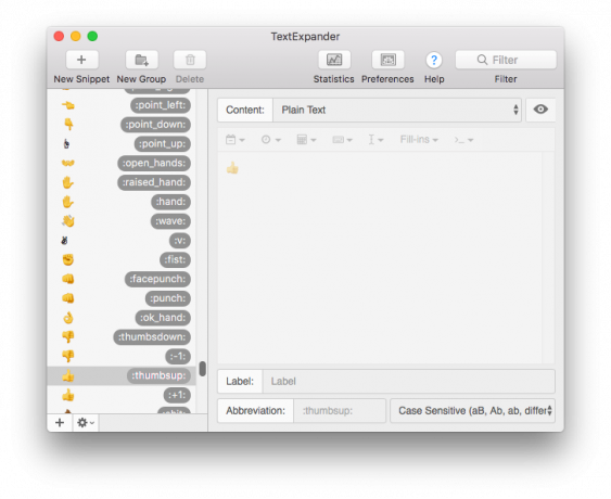 textexpander mac emoji lietotnes