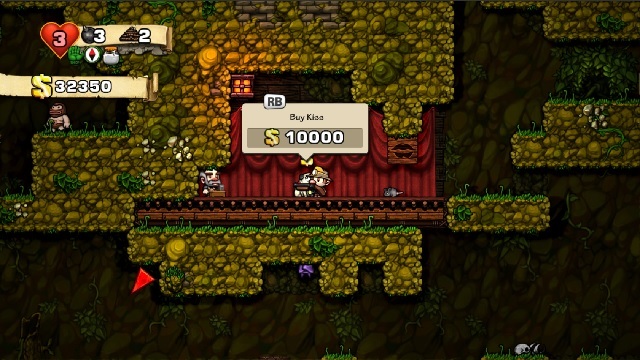 Spelunky-kissing