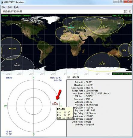 prognozēt satelīta programmatūru