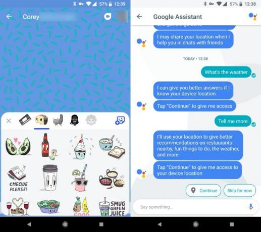 Google Allo tērzēšana