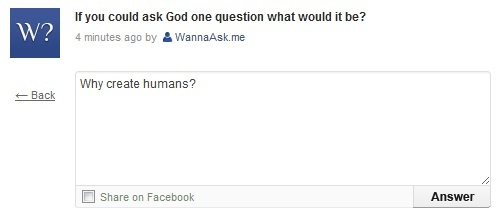 WannaAskMe: anonīmi uzdodiet jautājumus no Facebook lietotājiem Create1