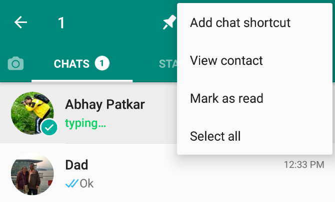 WhatsApp atzīmēt kā izlasītu