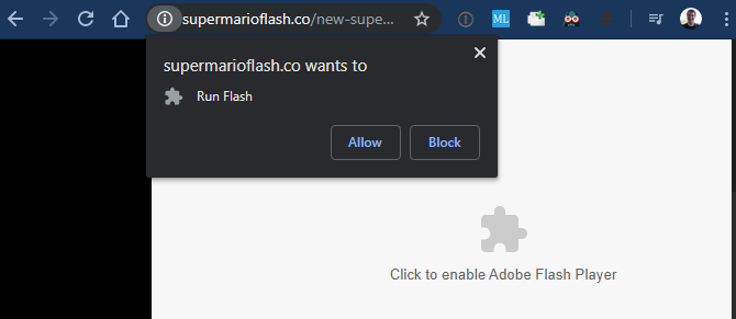 Chrome ļauj Flash darboties