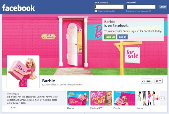 10 izdomāti varoņi, kas ir ārkārtīgi populāri vietnē Facebook facebook barbie